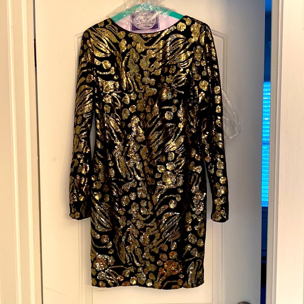 Dress the Population black and good dress